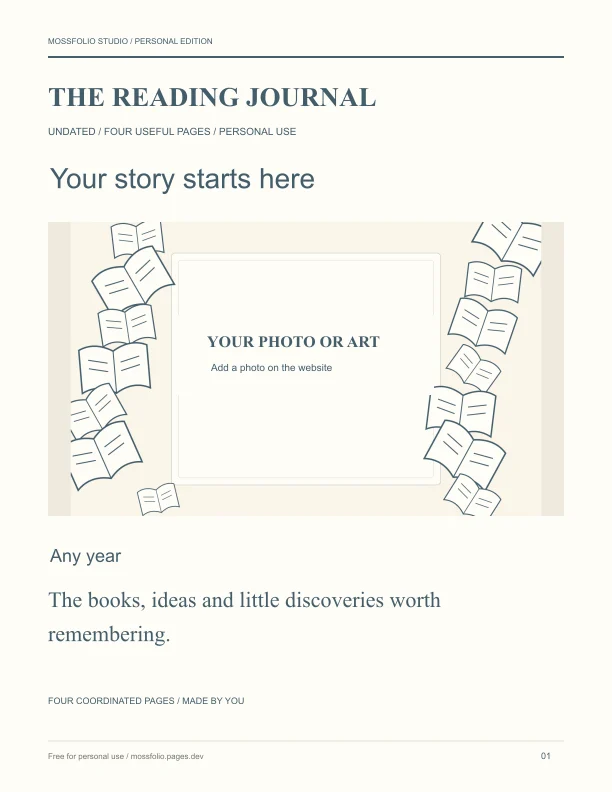 First page of Mystery Reading Notebook; four-page free printable PDF