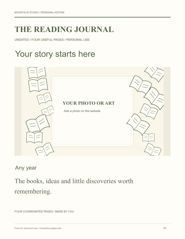 First page of Rereading Comparison Planner; four-page free printable PDF